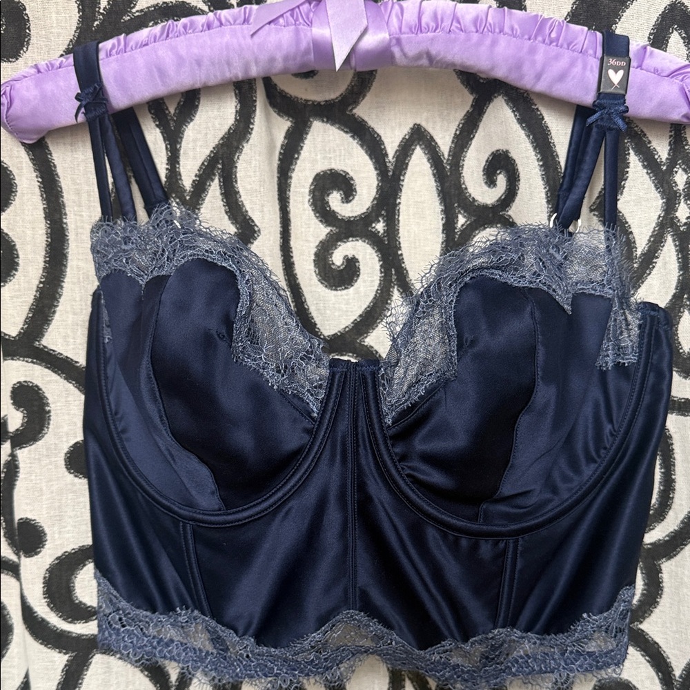 NWT 36DD Victoria's Secret Dream Angels Unlined Balconet Long Line Corset Bra